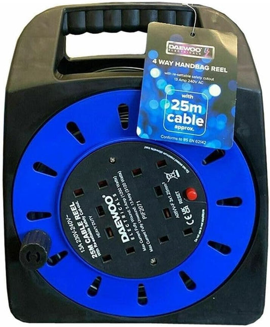 4 Gang 25 Metre Handbag Reel EXt1035