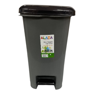 40 LT Slim Waste Bin With Pedal SKU 934 29x53x38cm