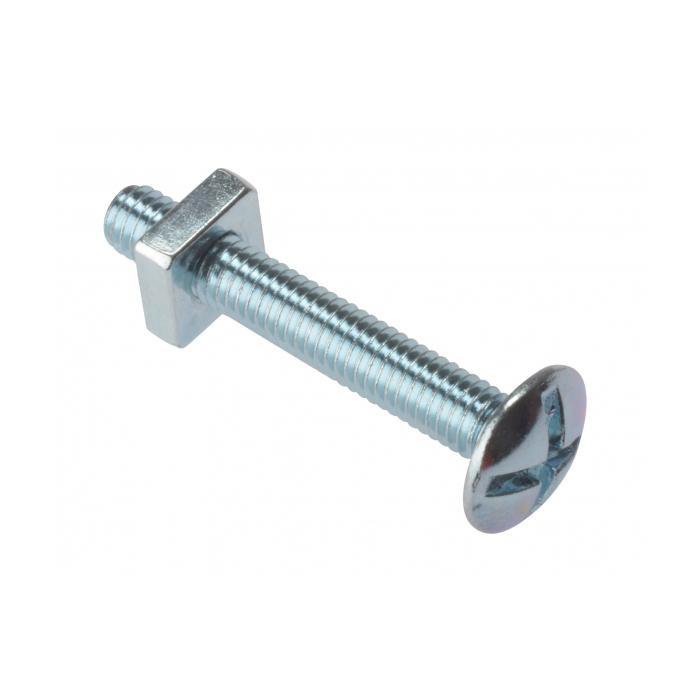 6 x 80 Roofing Bolts & Nuts Zinc Diy 0539