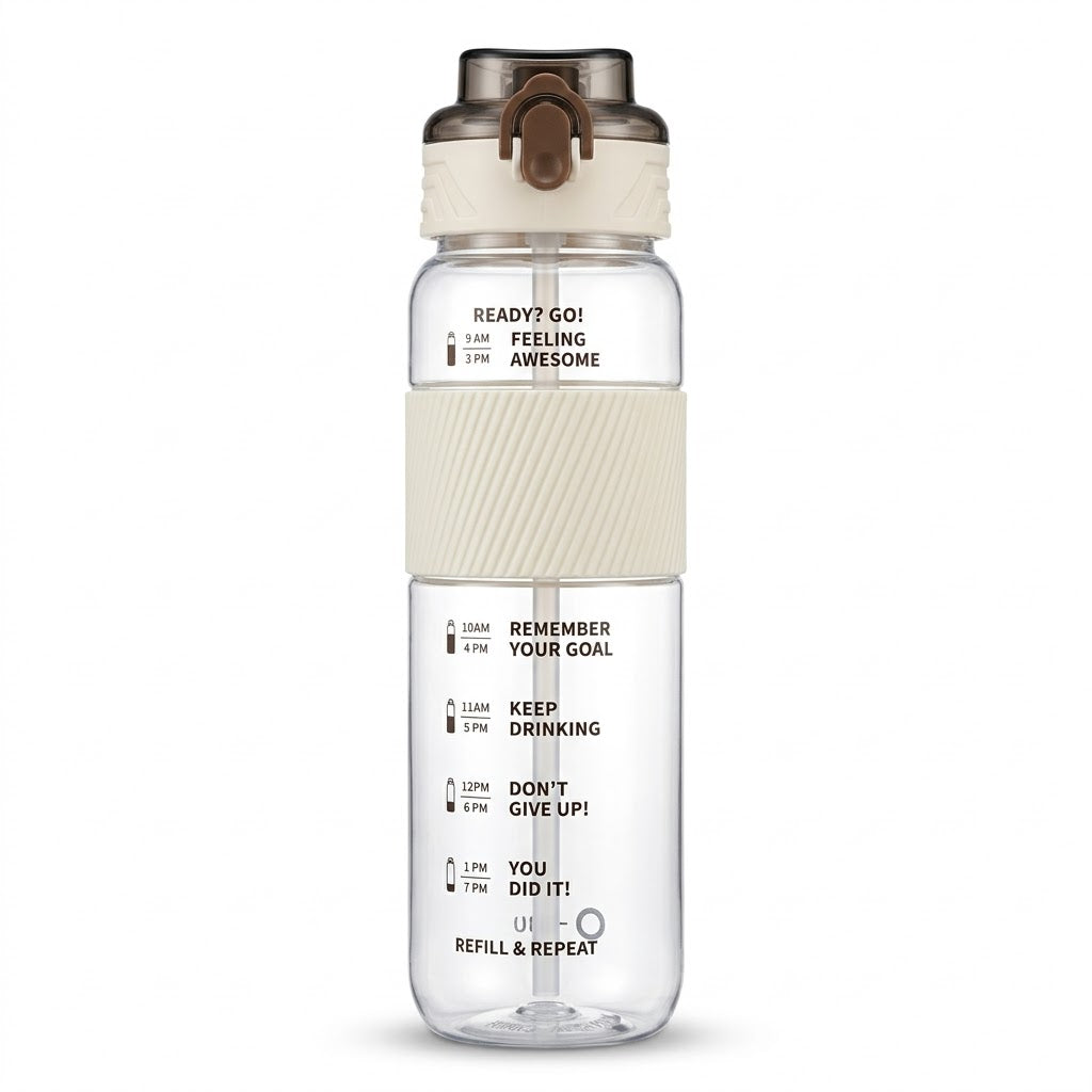 Water Bottle Assorted Colours 27x9x7cm 184g SKU 8217