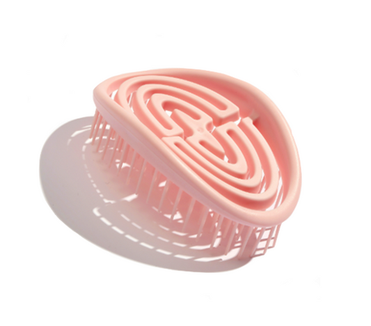 Plastic Mini Detangling Travel Hair Brush Comb 8cm Assorted Designs and Colours 7387