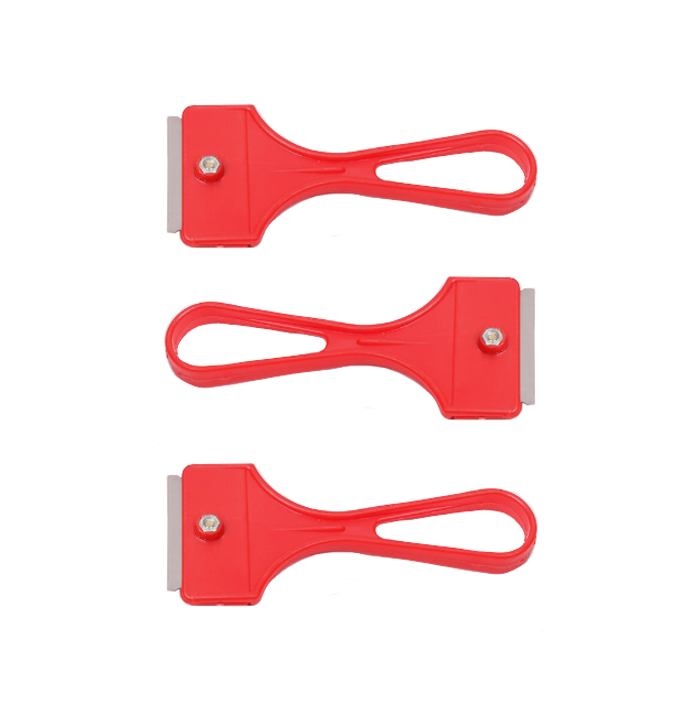 Mini Paint Residue Cleaning Scraper 10 cm Pack of 3 Assorted Colours 7 ...