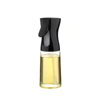 Glass Oil and Vinegar Spray Bottle with Plastic Top 200ml Assorted Colours 7883 (Parcel Rate)