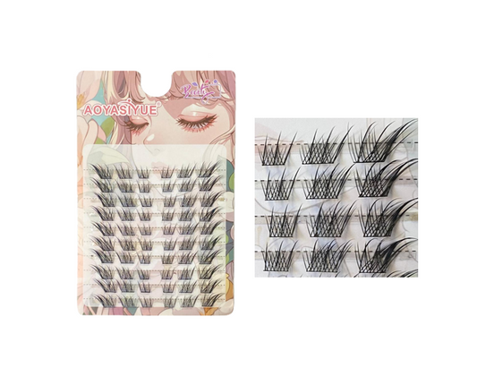 Aoyasiyue Fake False Individual Manga Style Cluster Eyelash Pieces 7922 (Large Letter Rate)