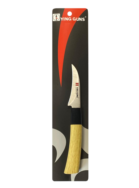 Kitchen Turning Peeling Knife with Wooden Handle 19cm 8032 (Parcel Rate)