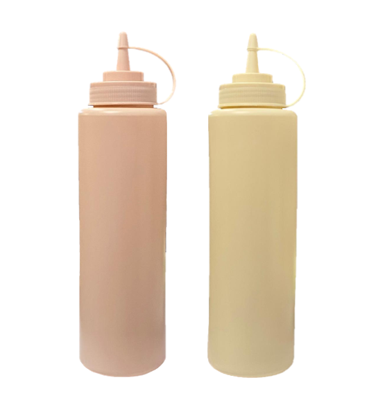 Large Plastic Restaurant Sauce Bottle 1000ml Ketchup Mayonnaise Mustard Dispenser SKU 8215
