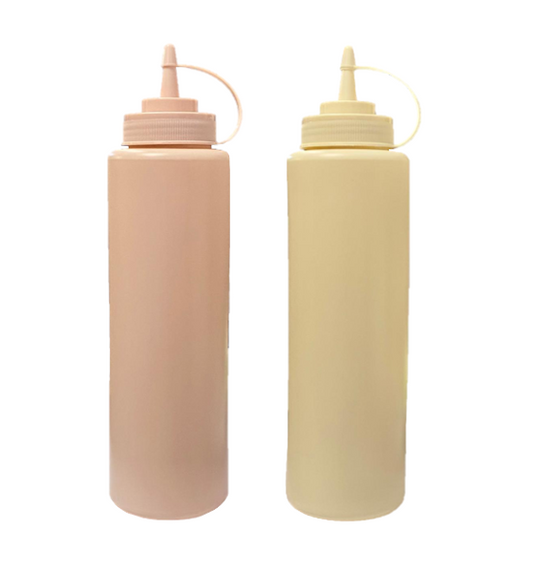 Large Plastic Restaurant Sauce Bottle 1000ml Ketchup Mayonnaise Mustard Dispenser SKU 8215