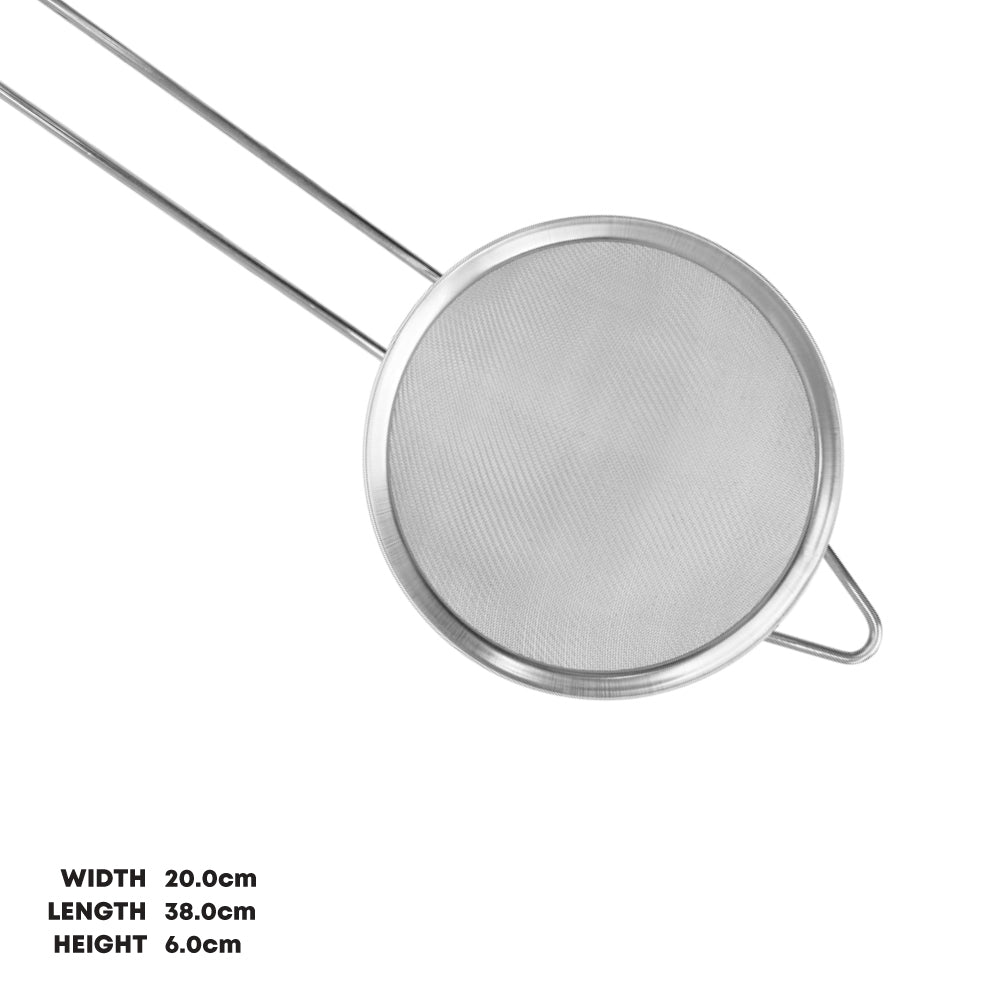 Stainless Steel Fine Mesh Sieve Strainer 20cm 3352