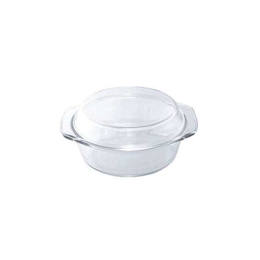 Durane Round Tempered Glass Oven Casserole with Lid 2.5L 2128 / 9728 (Parcel Plus Rate)