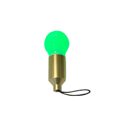 Small LED Light Bulb Shape Keychain Pull Switch 5.5cm Assorted Colours 9982 (Parcel Rate)