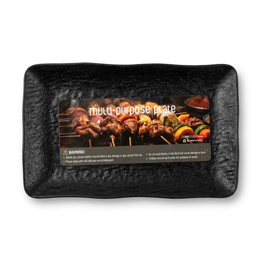 Black Plate 21 x 32 cm, 260g – SKU 8196