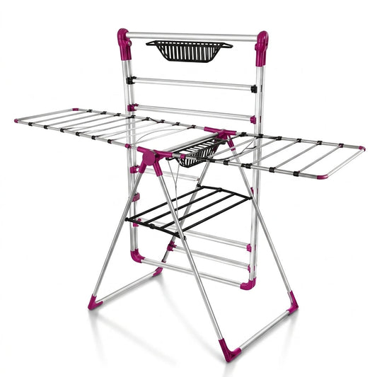 Cloth Dryer 18M x 6 Expandable Drying Rack – Rust-Resistant Aluminium, Foldable Design, SKU MH-301