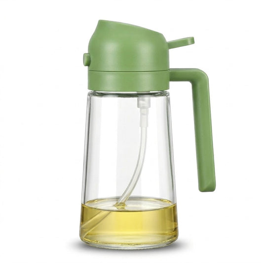 Leakproof Refillable 2-in-1 Oil Sprayer &amp; Pourable Bottle 18x10x8cm 249g – SKU 8144