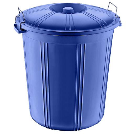 Round Bin with Lid 60 Litre Assorted Colours CK7013