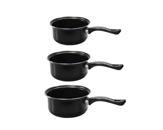 Cooking Sauce Milk Pan Set of 3 Assorted Sizes BEC075