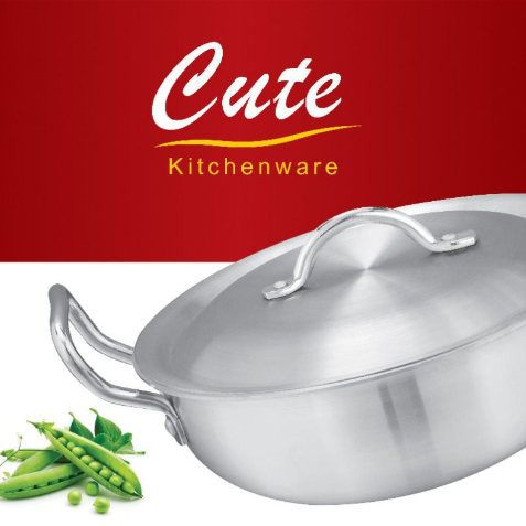 CUTE Metal Wire Handle Karahi Wok Pan Set of 3 Assorted Sizes 1 - 3 CUTEK3