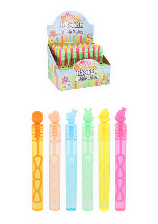 Easter Bubble Tubes Assorted Colours 10.5cm 5ml SKU E35533