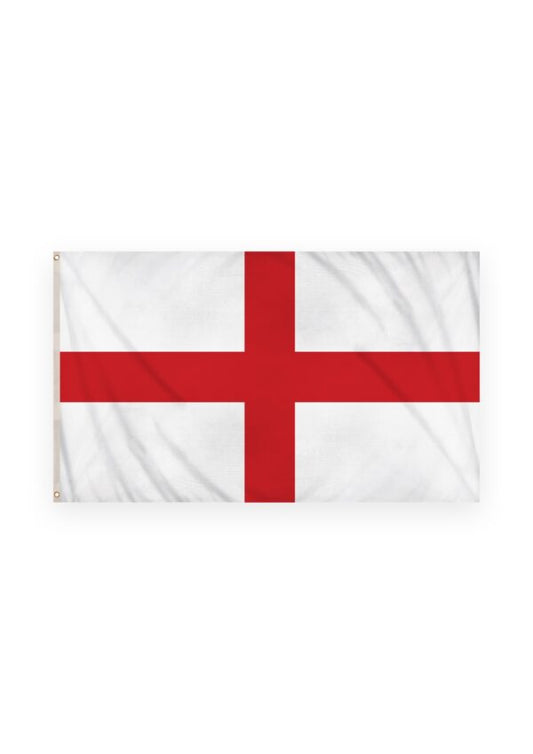 St George Cross Flag 3ft x 2ft – Classic Red Cross White Background, SKU F77350