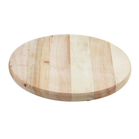 Round Wooden Chapati Roti Chopping Board 29 x 3.5cm 9909 (Parcel Rate)