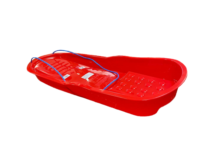 Children's Plastic Swordfish Snow Sleigh Sledge with Rope 85 x 40 cm Red S3R