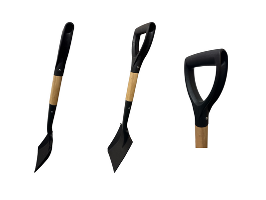 Garden Square Border Spade Shovel with D Grip 68cm SK28659 (Big Parcel Rate)