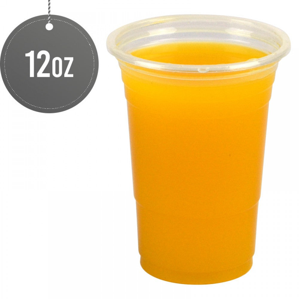 Reusable Plastic Smoothie Juice Cups 12oz Pack of 50 ST81942