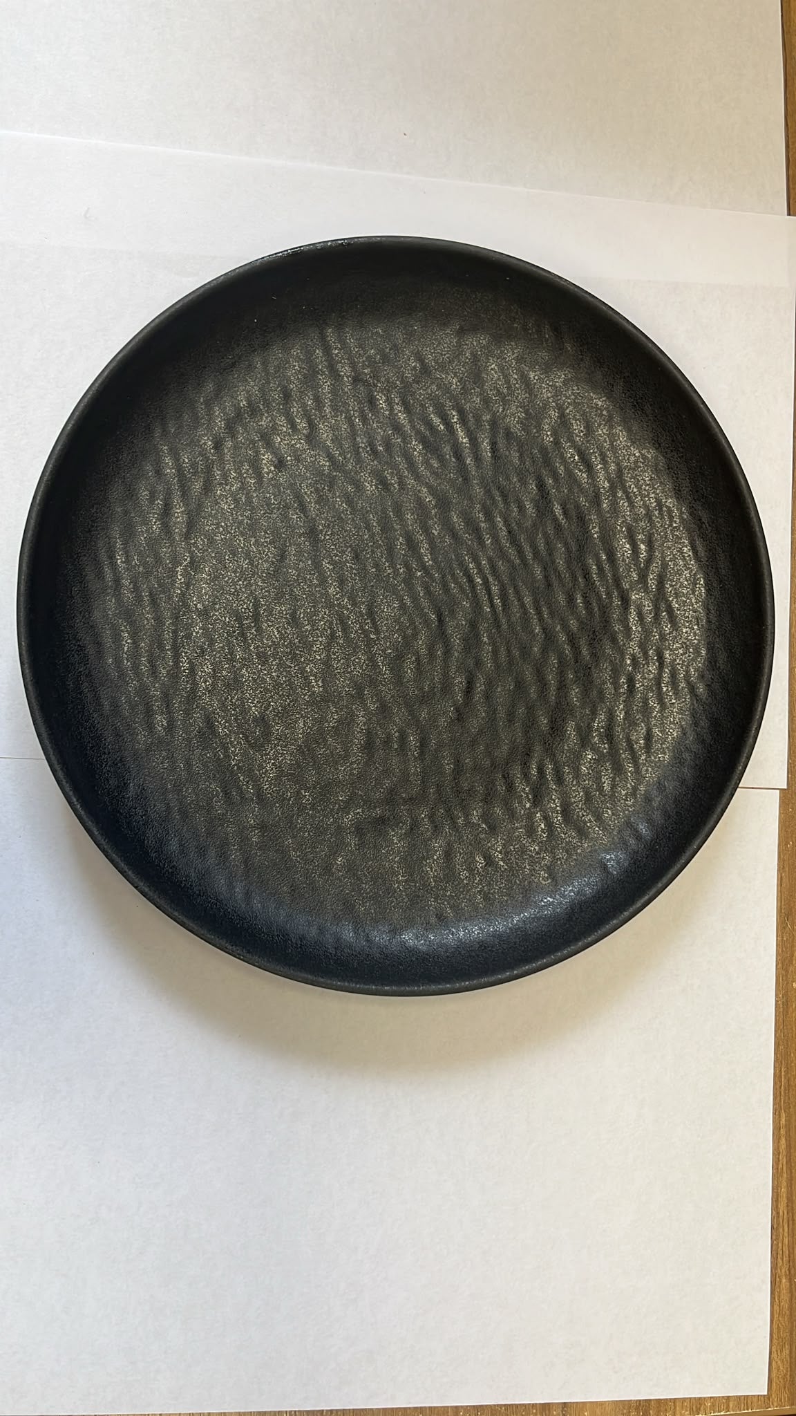 Black plate 24 cm211 Gram SKu 8192