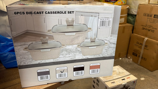 Die Cast Casserole Cream 3 PCS Set DL90151