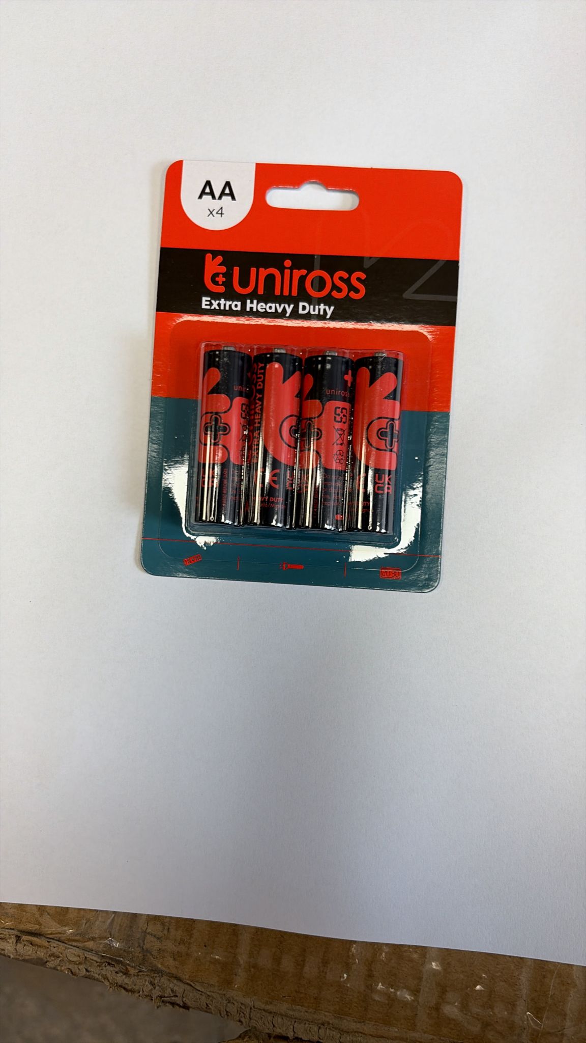 Uniross Extra Heavy Duty Battery AA SKUUEAA4