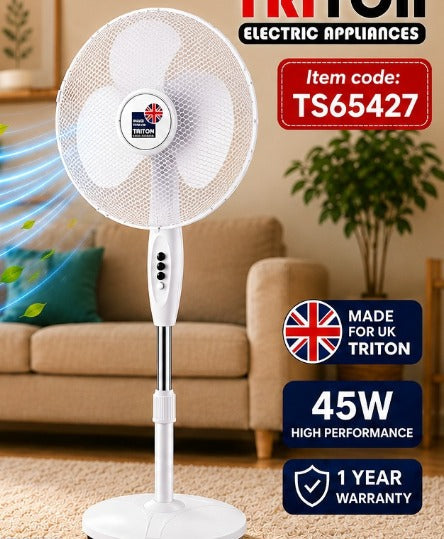 Triton  Col1568 16-Inch Pedestal Fan-Round Base F20B/Ts65427
