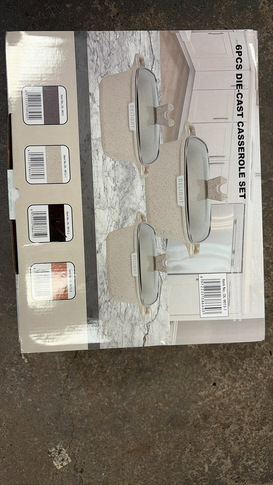 Die Cast Casserole Cream 3 PCS Set DL90151