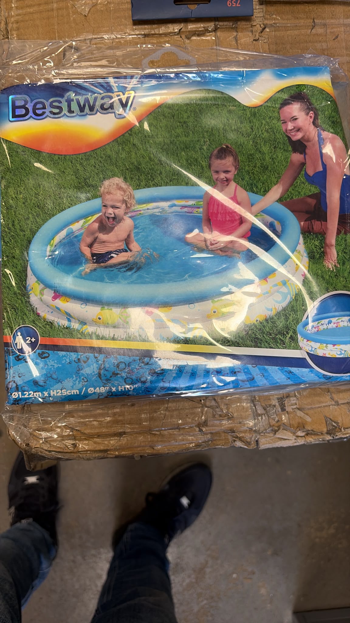 Bestway Coral Kids Garden Summer Outdoor Inflatable Paddling Pool 1.22xH25CM- 48" x 10"SKU51009