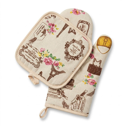 Insulated Glove 2-Piece Set Assorted Colours 28x18x3cm 85g SKU 8146