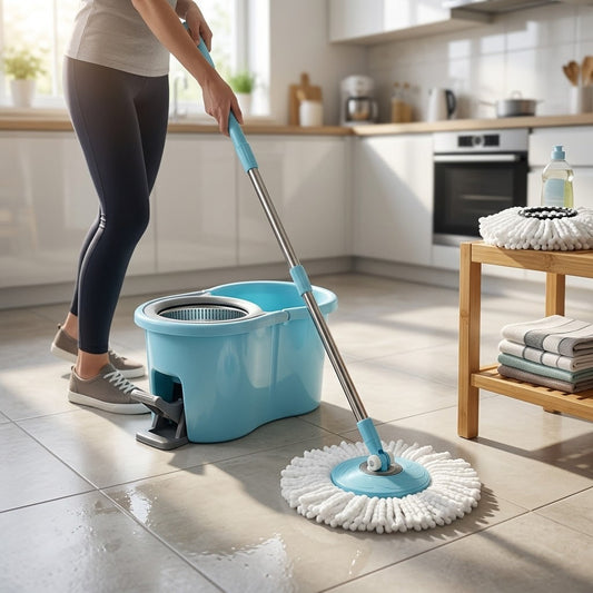 Replacement Round Spin Microfibre Refill Mop Head 16.5cm, SKU 3596/MH2