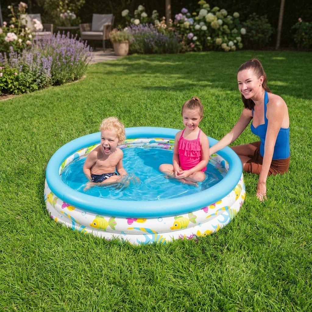 Bestway Coral Kids Garden Summer Outdoor Inflatable Paddling Pool 1.22m x 25cm – 48" x 10" SKU51009
