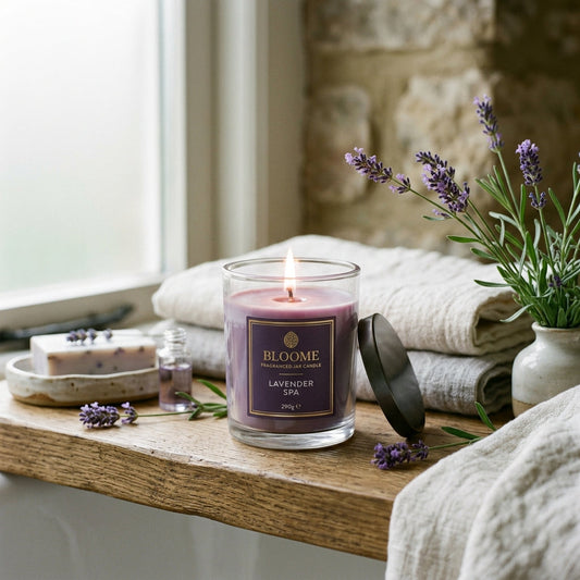 Bloome Fragranced Glass Jar Candle - Lavender Spa 290g SKU 322083