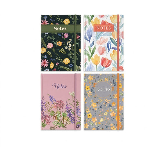 A6 Modern Notebooks for Daily Journaling and Note-Taking Assorted Floral Designs 15x10.6x1.1cm 25g SKU MW-5056709015017-PP