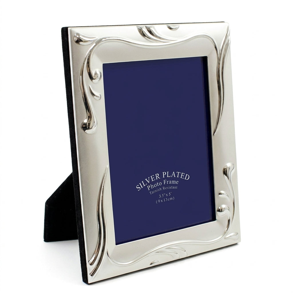 Silver Plated Photo Frame for Treasured Memories Tarnish Resistant 15x20cm 6x8" SKU MW-50197580070448-PP