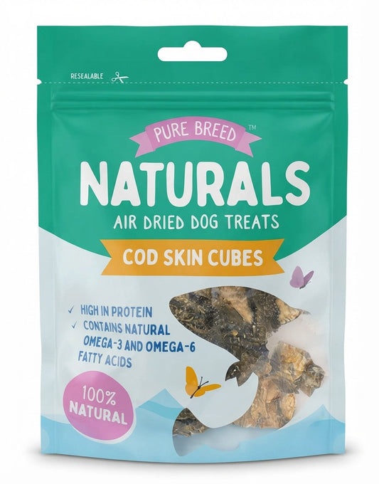 Pure Breed Naturals Cod Skin Cubes 50g 68gNet SKU 325140