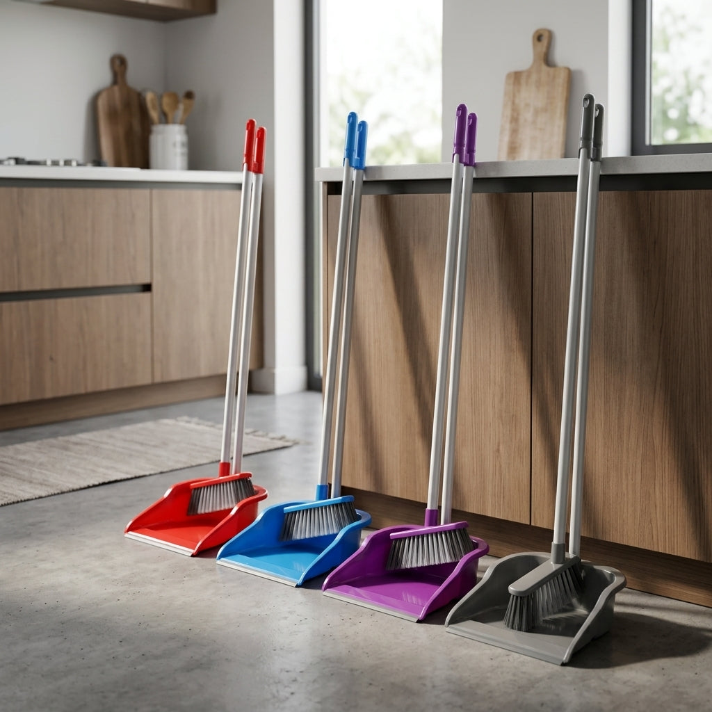 Dustpan With Rubber & Handle Assorted Colours No173 Eco Viosarp