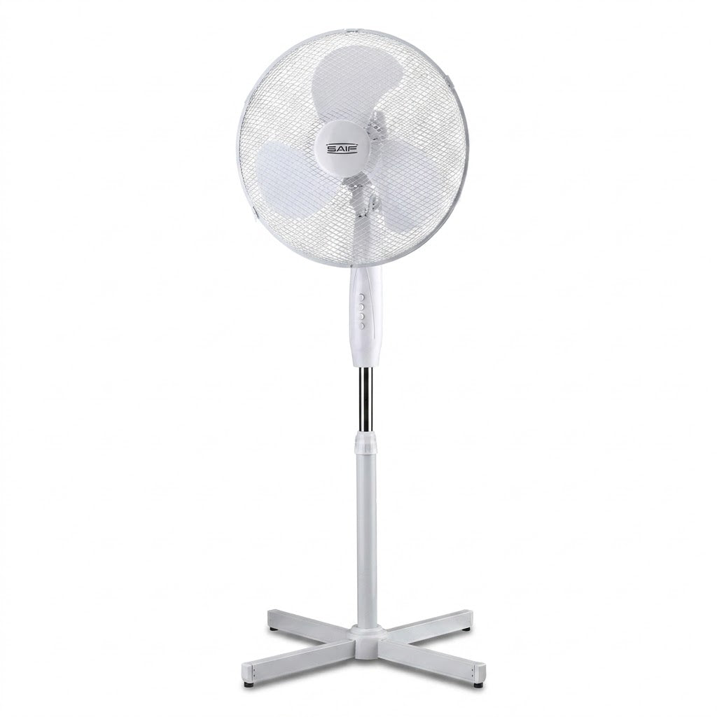 16" Cross Base Stand Fan, 3 Speed Settings, White – SKU DL2013/F1250