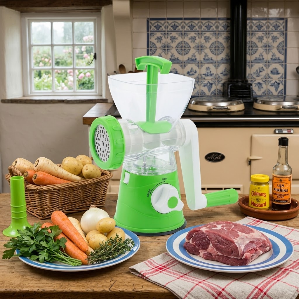 Multi-Functional Food Super Mincer, Green, 588g, 25 x 10.5cm, SKU 6169/6619