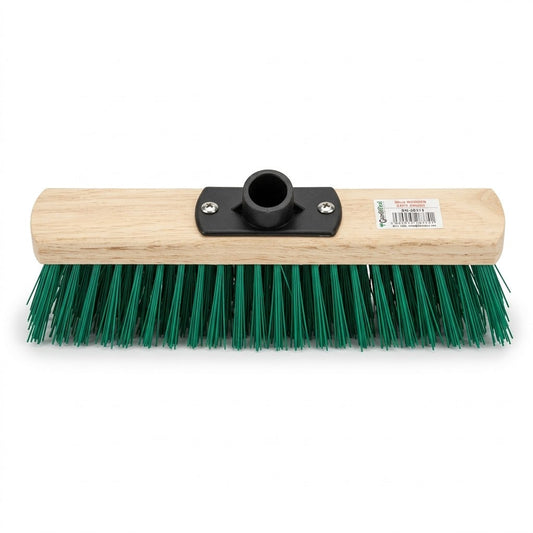 Wooden Stiff Brush Red/Green 30cm Bristles 33 x 15 x 8cm 393g SKU SK28374