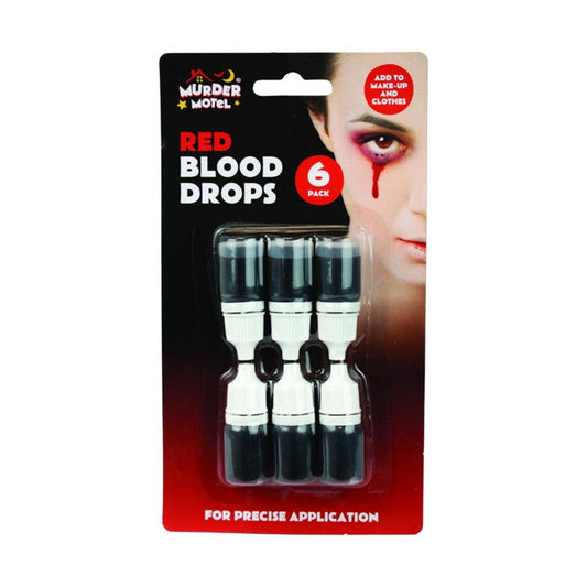 Halloween Fancy Dress Fake Red Blood Drops Pack of 6 316476 (Large Letter Rate)