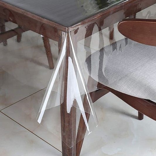 Durane Plastic Table Cover Roll Clear Cross Dots Pattern 30m x 1.37m x 0.18mm 10655