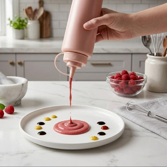 Large Plastic Restaurant Sauce Bottle 1000ml Ketchup Mayonnaise Mustard Dispenser SKU 8215