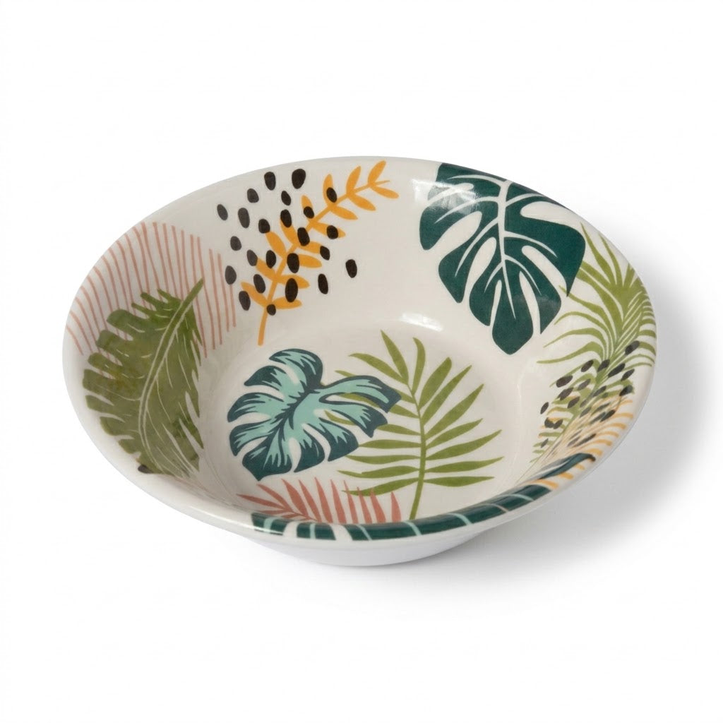 Plastic Bowl with Assorted Flower Design 17cm 173g - Model 8189