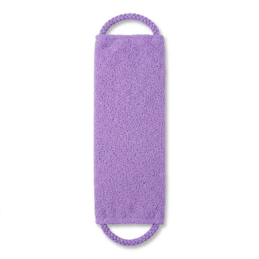 Exfoliating Bath Shower Towel Strap with Dual Handles, Long Reach, Soft Cleaner, Assorted Colours, 38g – SKU 8179