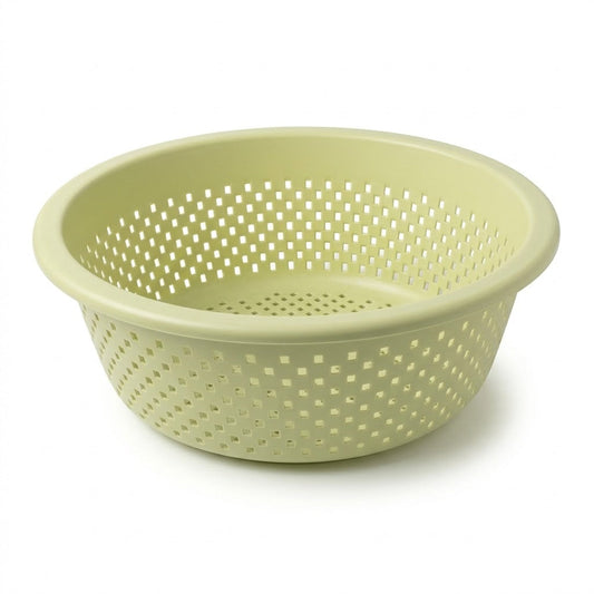Plastic Drainage Bowl 23cm 82g Assorted Colours SKU 8182