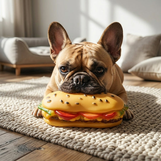 Pet Dog Toy Squeaky Sandwich 14 x 4.5 cm, SKU 5755 A